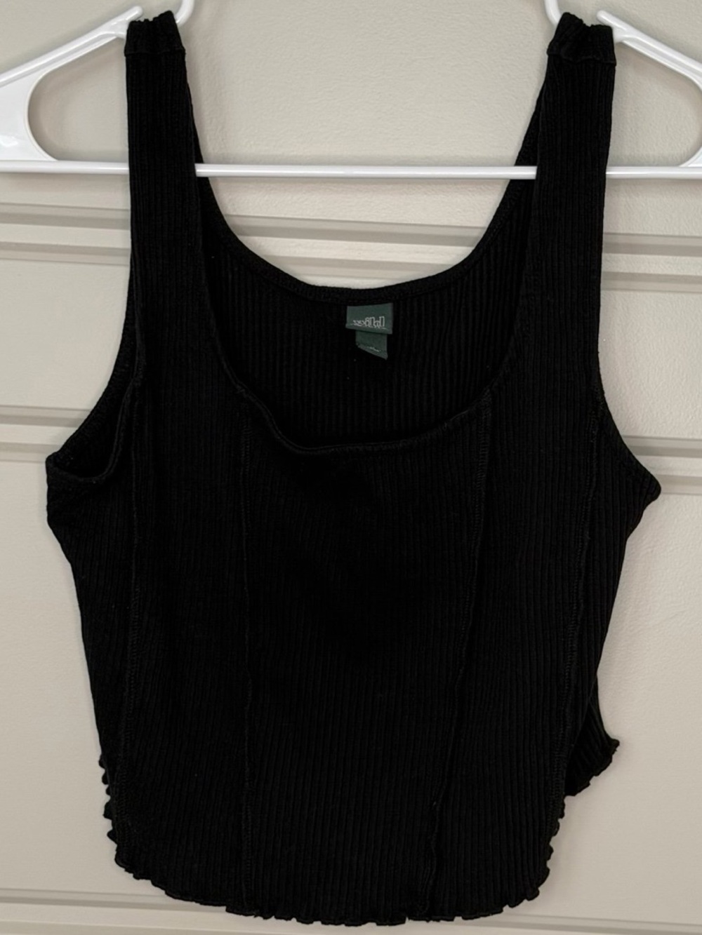 Wild Fable black ribbed tank top medium